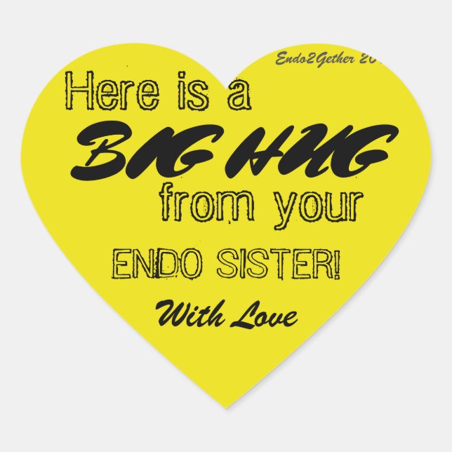 Endo Sister Hug Sticker (Vorderseite)
