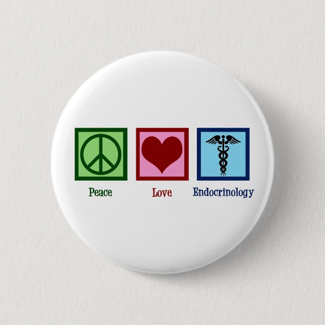 Endocrinologie der Liebe des Friedens Button (Vorderseite)
