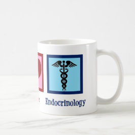 Endocrinologie der Liebe des Friedens Kaffeetasse