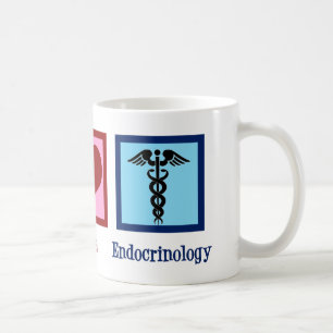 Endocrinologie der Liebe des Friedens Kaffeetasse