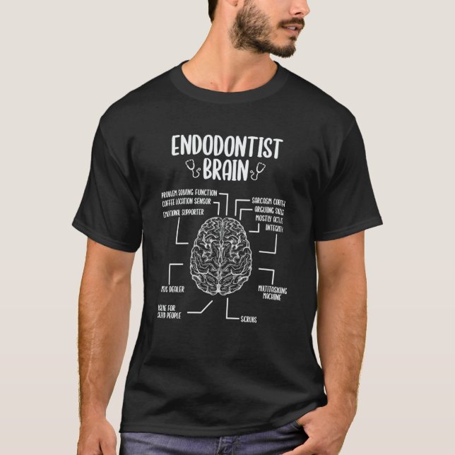 Endodontist Dentist Essentials Endodontist Accesso T-Shirt (Vorderseite)