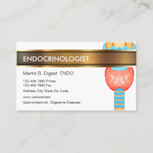 Endokrinologe Medizinische Visitenkarten Visitenkarte
