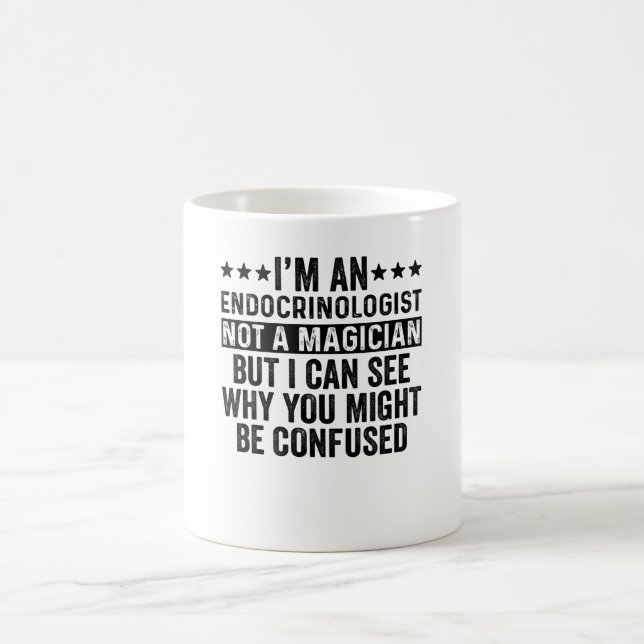 Endokrinologe nicht Magier Funny Endocrinology Kaffeetasse (Mittel)