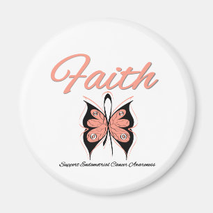Endometrial Krebs-Glauben-Schmetterlings-Band Magnet