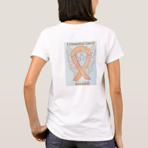 Endometriale Krebsbewusstsein Ribbon Angel T-Shirt