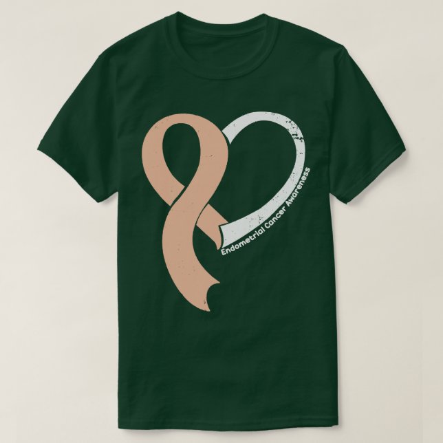 Endometriale Krebserkrankung Sensibilisierung der  T-Shirt (Design vorne)