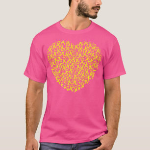 Endometriose Awareness Ribbon Herz T-Shirt