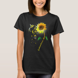 Endometriose Awareness Yellow Sunflower Hummingbi T-Shirt