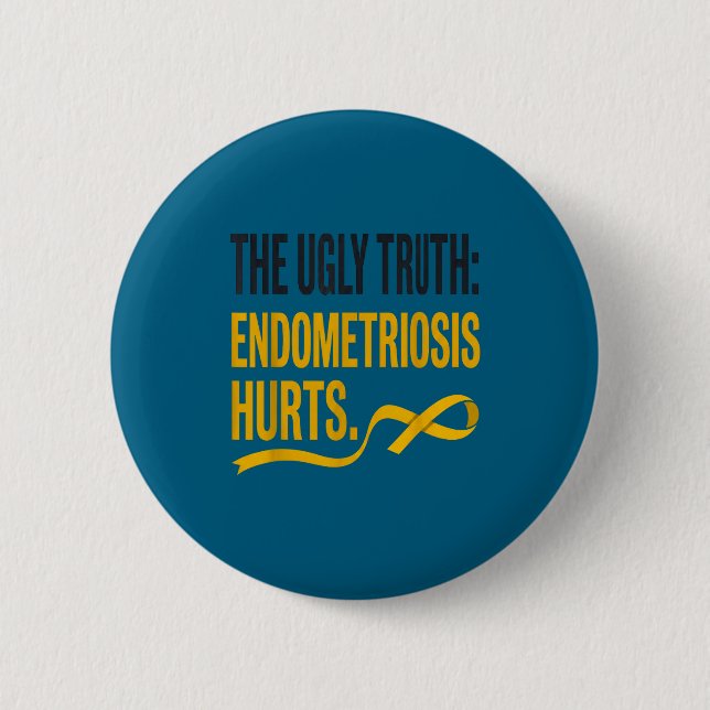 Endometriose-Bewusstsein - Endometriose  Button (Vorderseite)