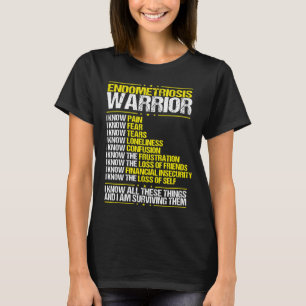 Endometriose Bewusstsein Ich kenne Schmerzen Gelbe T-Shirt