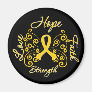 Endometriose Hope Motto Butterfly Magnet