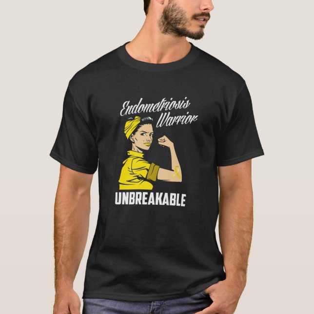 Endometriose Warrior Unzerbrechliche Endometriose  T-Shirt (Vorderseite)