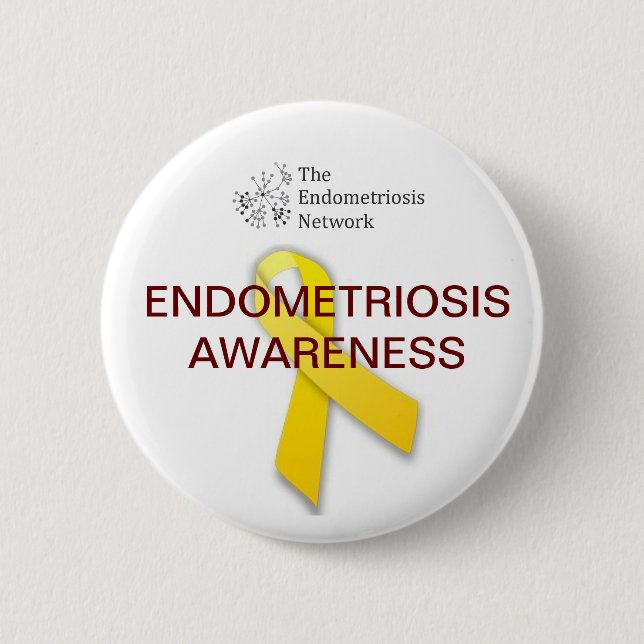 Endometriosis-Bewusstsein Button (Vorderseite)