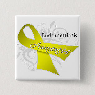 Endometriosis-Bewusstseins-Band Button