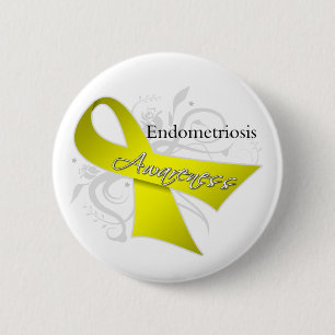Endometriosis-Bewusstseins-Band Button