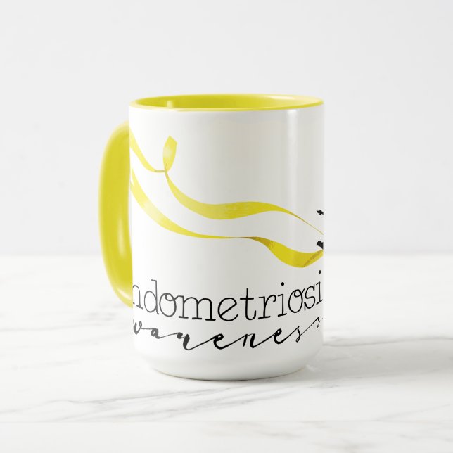 Endometriosis-Bewusstseins-kombinierte Tasse (Vorderseite Links)