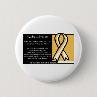 Endometriosis-gelbes Band Button