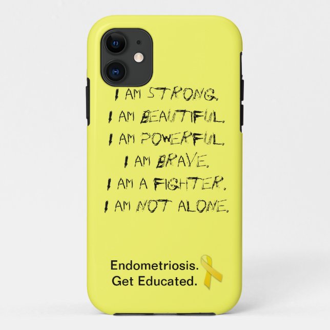 Endometriosis:  Ich bin iPhone Abdeckung Case-Mate iPhone Hülle (Rückseite)