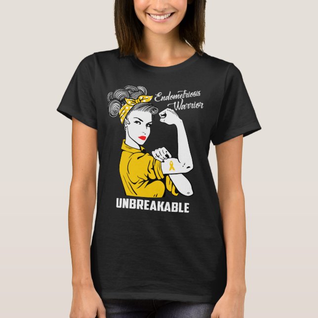 Endometriosis-Krieger unzerbrechlich T-Shirt (Vorderseite)