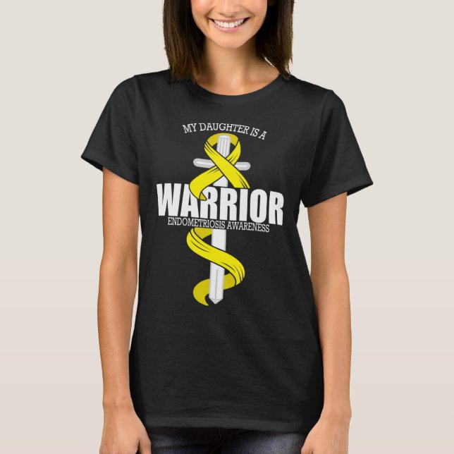 Endometriosis Warrior Daughter Endometriosis Aware T-Shirt (Vorderseite)