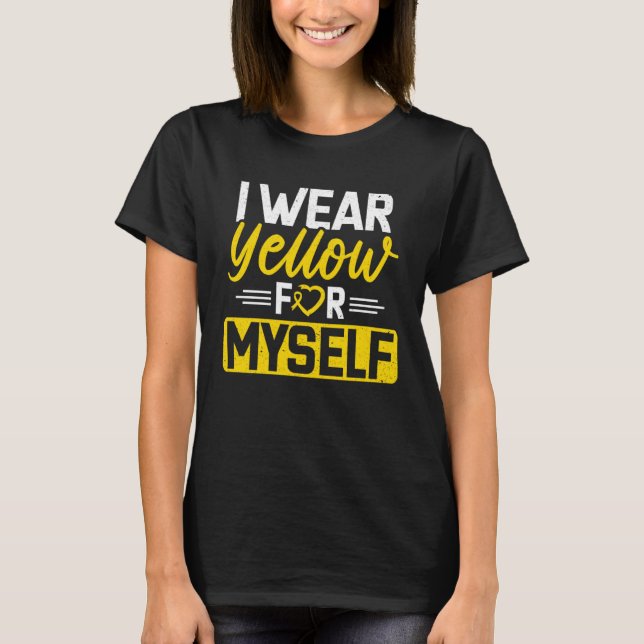 Endometriosis Wear Yellow Ribbon Endo Warrior Supp T-Shirt (Vorderseite)