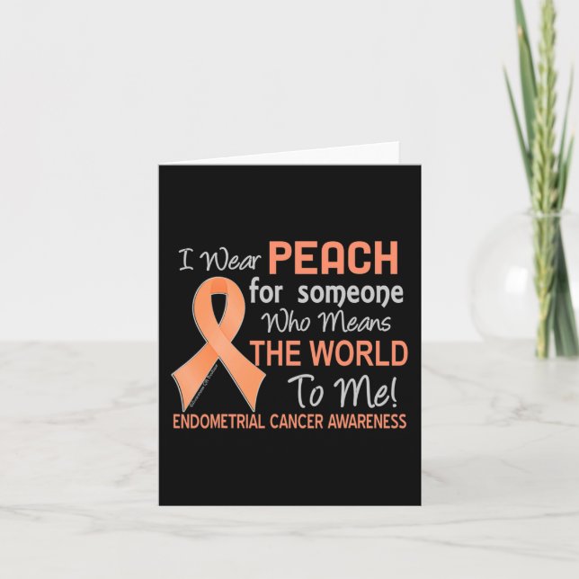 Endometriumkrebs für jemanden, der World to Karte (Vorderseite)