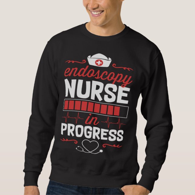 Endos Nurse In Progress Nursing School Student Col Sweatshirt (Vorderseite)