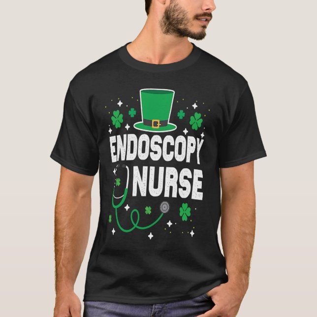 ENDOS Nurse St Patrick's Day Lucky Nurse Shamrock T-Shirt (Vorderseite)