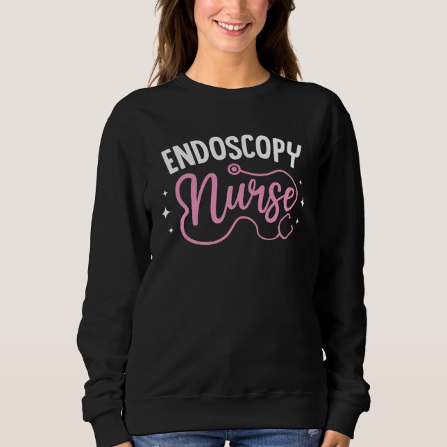 Endos Nurse Stethoscope Nurse Student Graduate Lov Sweatshirt (Vorderseite)