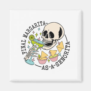 Endspiel Margarita als Senorita Skull Team Bridge Magnet