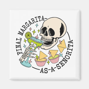 Endspiel Margarita als Senorita Skull Team Bridge Magnet