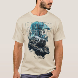 Endspur eines 4x4-LKWs in heroischer Grafik T-Shirt