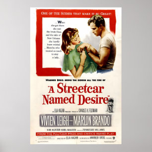 Endstation Sehnsucht 1951 Film POSTER DRUCK