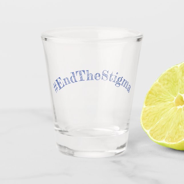 #EndTheStigma Korman Productions YouTube Channel Schnapsglas (Vorderseite)