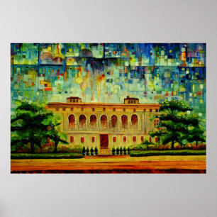 Endung der öffentlichen Hauptbibliothek 1 Poster