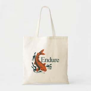 Endure – Japanisches Koi-Symbol der Resilienz Tragetasche