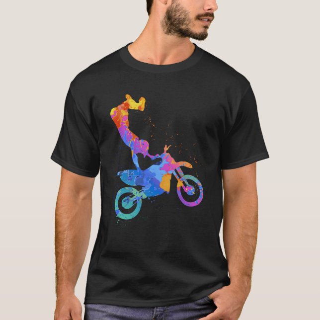 Enduro Motorrad Graphic T-Shirt (Vorderseite)