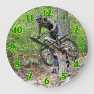 Enduro Mountain Bike Race  Große Wanduhr