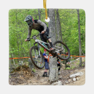 Enduro Mountain Bike Race Keramikornament