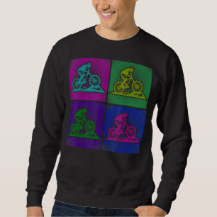 Enduro Mountain Bike Reiten Berg Retro 90er Sweatshirt