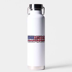 Enduro Mountain Biking Amerikanische Flagge Trinkflasche