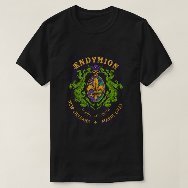 Endymion Krewe Mardi Gras Kostüm für Männer Frauen T-Shirt (Design vorne)