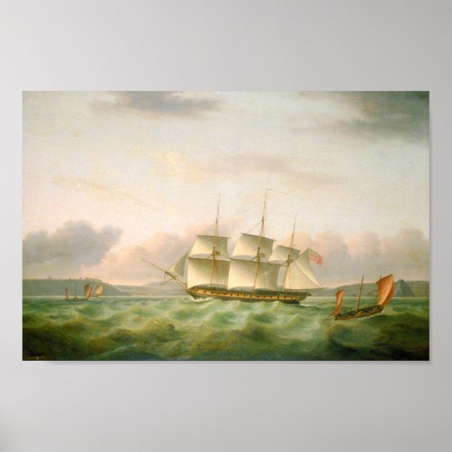 Endymion von Plymouth von Thomas Luny Poster (Vorne)