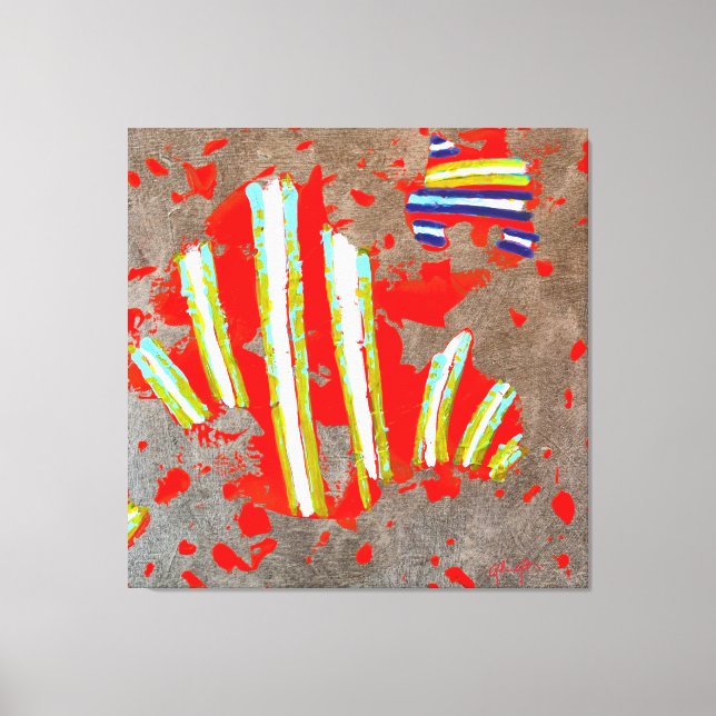 Enengy Code o2324 - canvas print Leinwanddruck (Vorderseite)