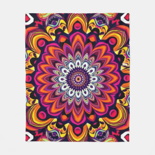 Energetic Mandala Fleecedecke