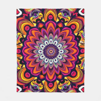 Energetic Mandala Fleecedecke