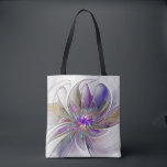 Energetische, farbenfrohe Abstrakte Fraktal Kunst<br><div class="desc">Eine bunte, kraftvolle Fantasy-Blume, einzigartiges Blumenmuseum Art.Design für Ihre Schultertasche und mehr.</div>