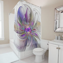 Energetische, farbenfrohe Abstrakte Fraktal Kunst 