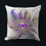 Energetische, farbenfrohe Abstrakte Fraktal Kunst Kissen<br><div class="desc">Eine bunte, kraftvolle Fantasie-Blume, eine einzigartige Blumenkunst, die für Ihr Kopfkissen und vieles mehr entworfen wurde.</div>