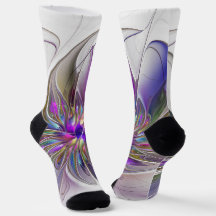 Energetische, farbenfrohe Abstrakte Fraktal Kunst 